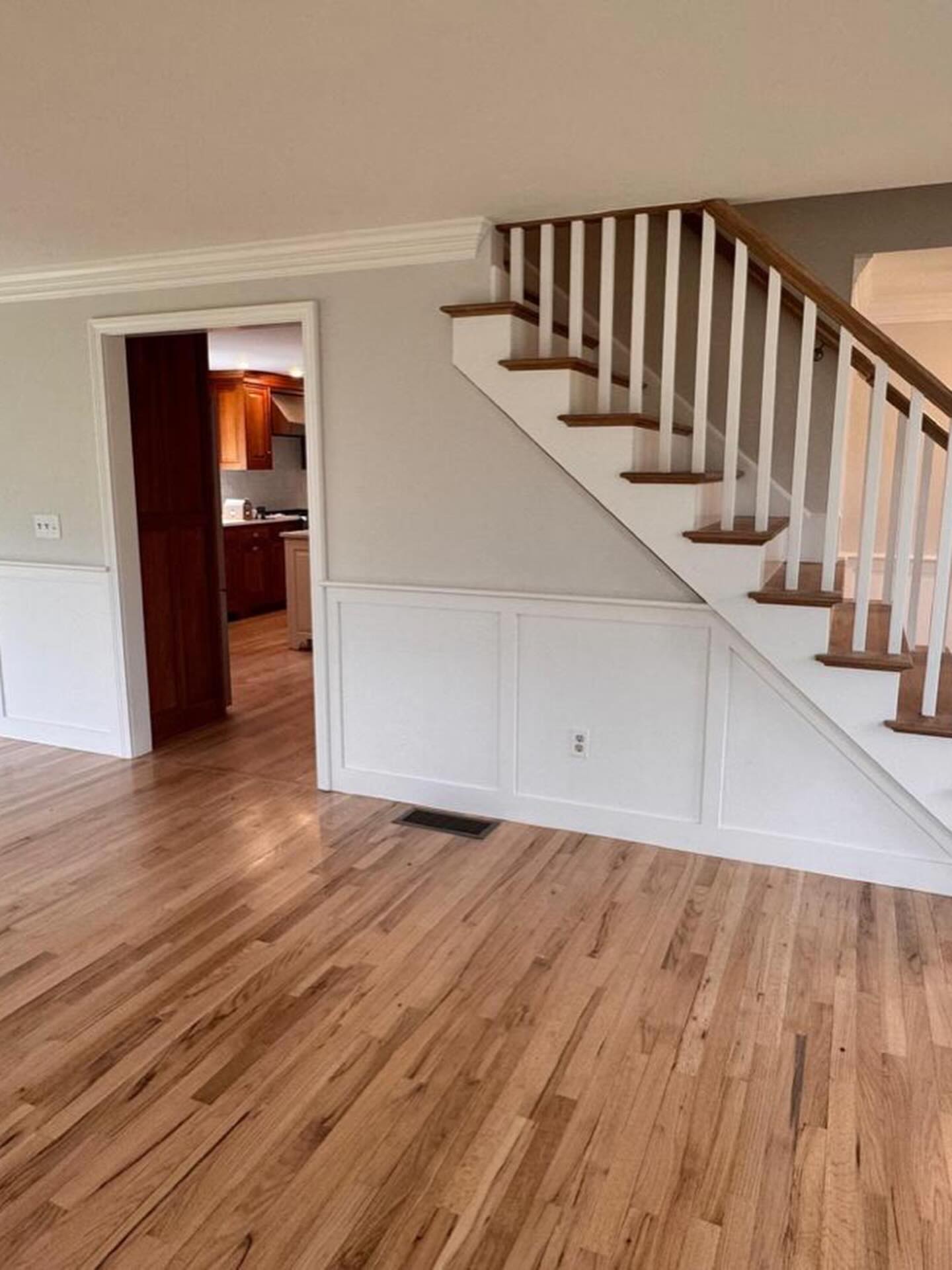Wainscoting & Stair
